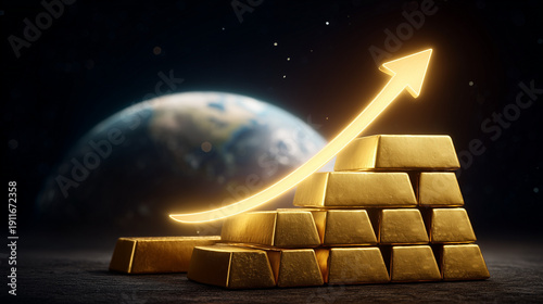 Golden Ascent: The image fe...