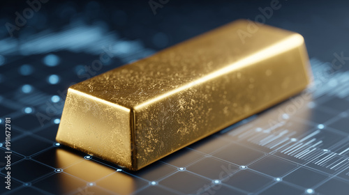 Golden Ingots on Digital Ba...