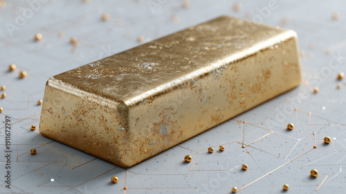 Golden Investment: Close-up...