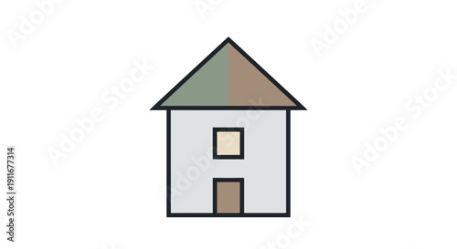 Simple House Icon Illustration Design Element.