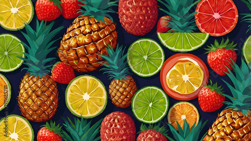 fruit and vegetable background