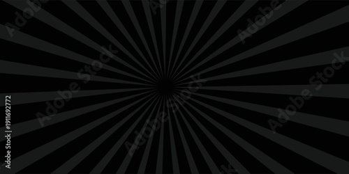 Background with retro rays. Vintage backdrop, boom, comic, circus pattern. Cartoon pop art template. Vector illustration