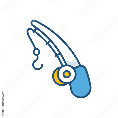 Fishing Rod vector icon