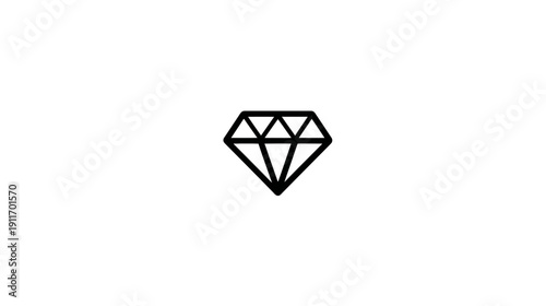 A black diamond-shaped illustration on a white background. It's a simple, geometric design