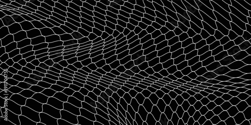 Curved net pattern. Seamless design for sportswear or equipment like soccer goals, volleyball nets, basketball hoops, hockey nets, and athletic gear.