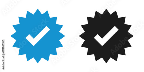 Verify checkbox icon in flat style. Accept stamp vector illustration on isolated background. Confirmation template sign business concept.