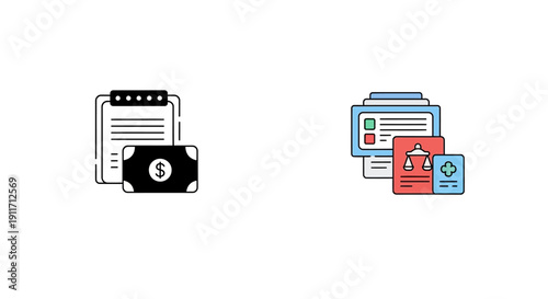 Health insurance and finance concept vector