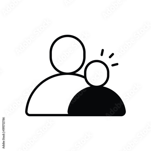 Dad & Child vector icon