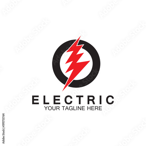 Free Download lightning thunderbolt electricity logo design template - GFXLoad