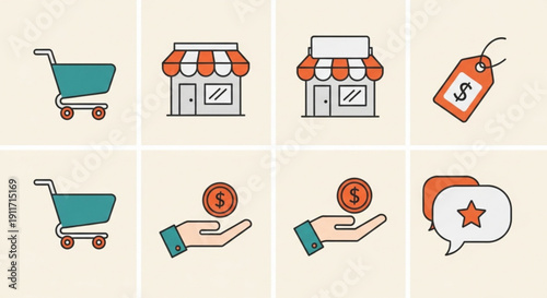 Vector illustration of a cute cartoon dinosaur, a friendly Tyrannosaurus Rex, smiling and waving.