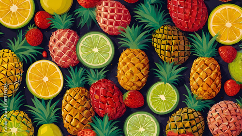 colorful fruit background