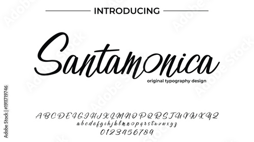 Santamonica - Elegant Script Font for Smooth Handwritten Design and Creative Typography