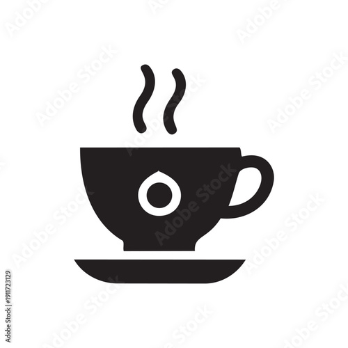 Nowruz Persian Tea Cup Icon 2026 Traditional Persian New Year Symbol Vector Illustration For Celebration