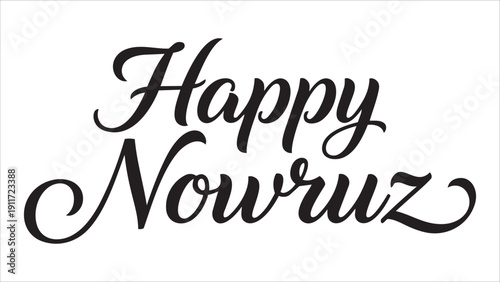 Happy Nowruz 2026 Elegant Calligraphy Typography Persian New Year Greeting Design Vector Illustration For Spring