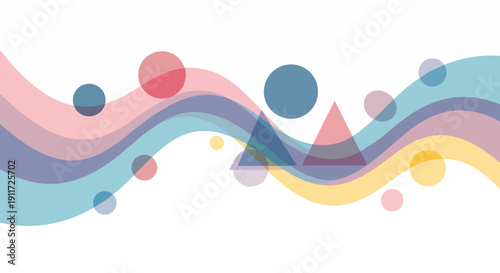 Decorative geometric pattern with smooth flowing contours