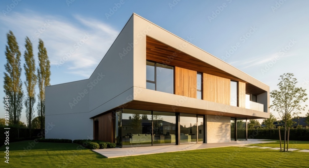 Fototapeta premium Modern Minimalist House