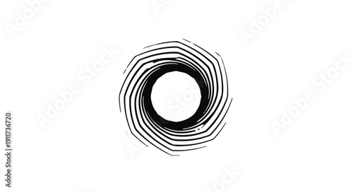 Minimalist Tech Swirl Graphic for Science and Data Visualization
