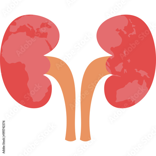 Global Kidney Health Concept Vector