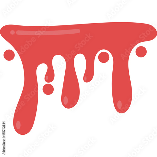 Red blood drip vector illustration