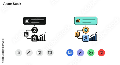 Workflow automation process diagram, business management