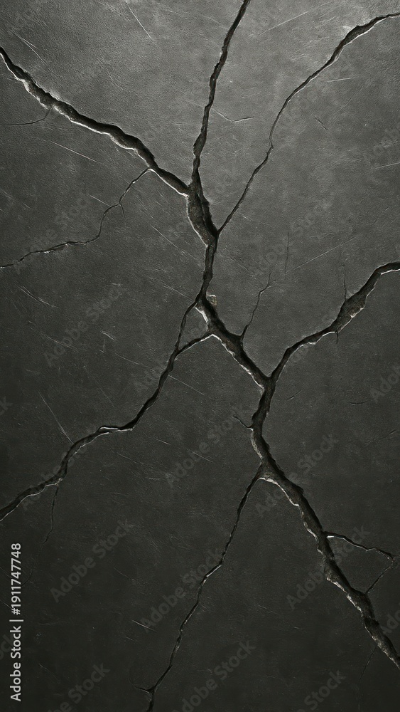 Obraz premium Cracked dark stone texture mobile wallpaper