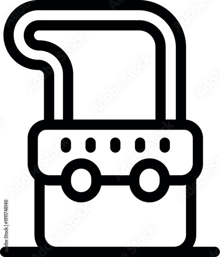 Smart luggage self driving following icon, rolling suitcase, autonomous baggage