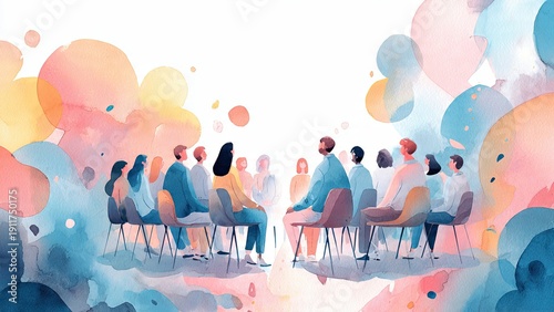 Workplace Inclusion Concept: Equality seminar in training center
