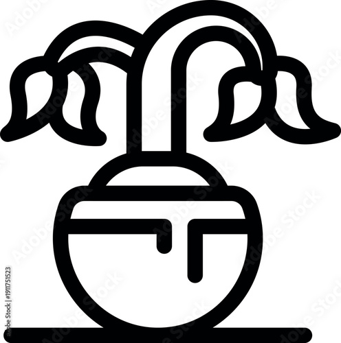 Drooping plant in a pot, depicting the effects of inadequate care and neglect, emphasizing the importance of proper plant maintenance