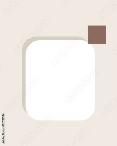 A stylish corner-mounted wall-mounted speaker with a sleek design and brown accent