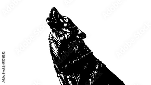 Black Dog Howling Upwards.