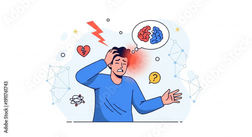 Engaging Online Learning Platform with Student Character and Digital Devices, Illustrating Modern E-Education and Remote Study Concepts