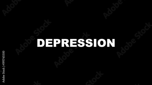 Depression – Simple Text Animation About Mental Health