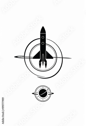 Space Shuttle with Satellite