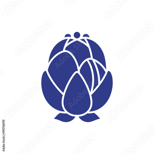Fotografía Passionflower with Contorted Petal Aestivation and Twisted Bud, Flat 2D Vector,