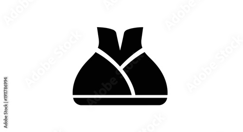 Simple black vest top clothing.