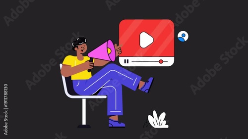 Video Marketing  Alpha channel Animation