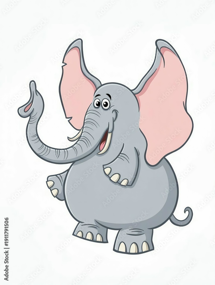 Fototapeta premium elephant illustration 
