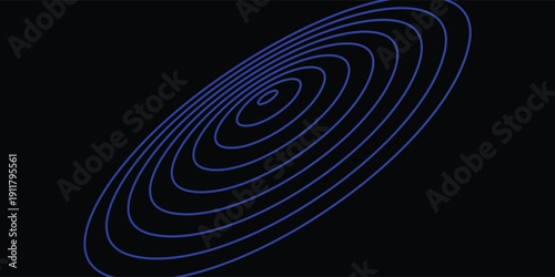 Radio Wave illustration effects on Green Screen background. circle waves in white background.