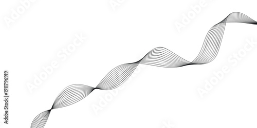 white ribbon on white background web line