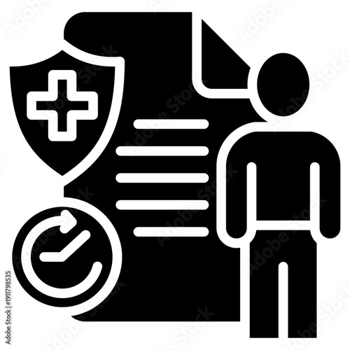 Emergency Treatment glyph icon