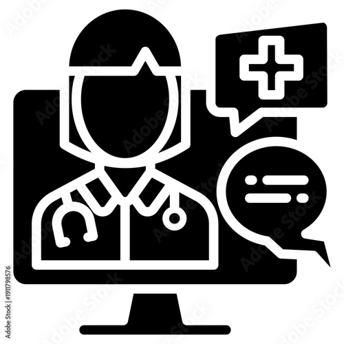 Medical Support glyph icon