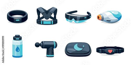 Futuristic wearable technology gadgets and devices for fitness and health