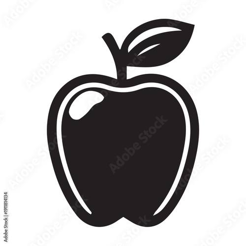 vector illustration of an apple