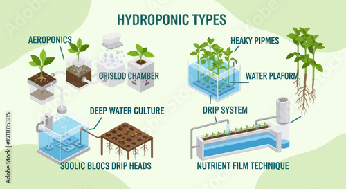 Hydroponic Systems for Plant Cultivation Methods.