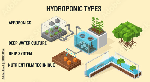 Hydroponic Systems and Techniques for Plant Growth.