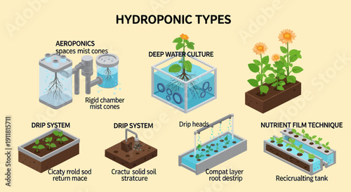 Hydroponic Systems for Plant Growth Methods.
