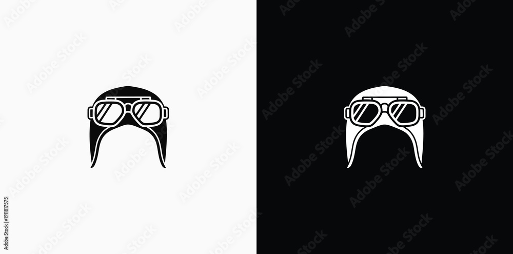 Fototapeta premium Stylized logo on contrasting backgrounds showcasing design versatility and creative expression