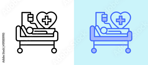 Medical Treatment whitegreen icon