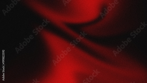 Tableau sur toile Abstract dark red liquid wave background with grainy texture.
