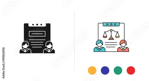 Legal Compliance and Regulations Icon Concept